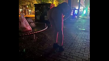 Hotwife outdoor flashing slideshow compilation
