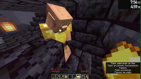 Speedrun de minecraft doideira