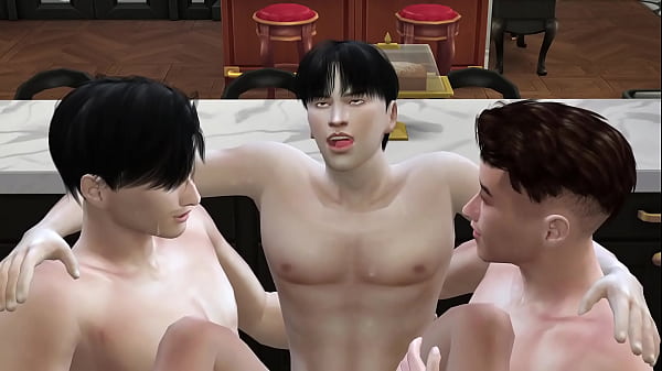 Hot Gay model group sex part2