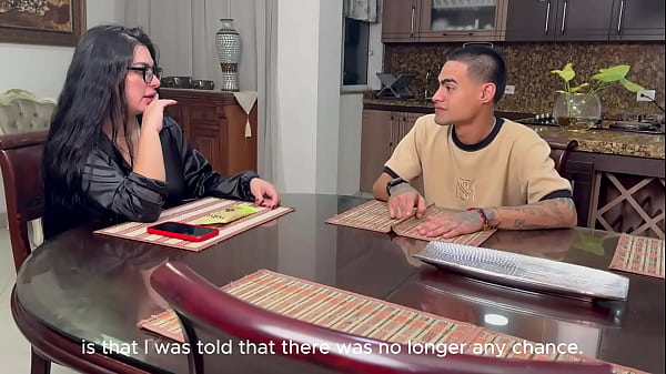 Busty Latina rides her stepson's best friend's huge BBC! Fuck my tight pussy on the sly!