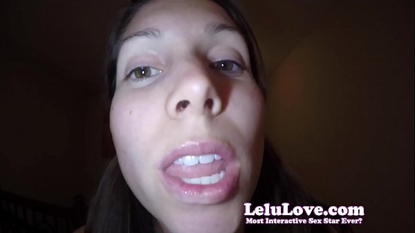 Playful Giantess in Pigtails plays with you during mouth closeups