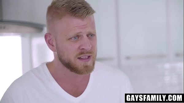 Hot Step Daddy Fucks His Young Stepson in The Kitchen - GaysFamily
