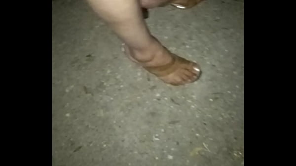 Perfect candid feet and heels latina prostitute in forest (pt1)   slowmotion