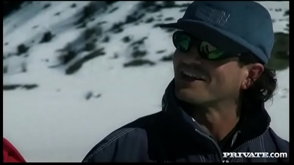 Diana Gold Screws Two Skiers in the Snow before Getting a Stand up DP