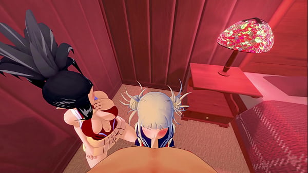HOT THREESOME WITH HIMIKO TOGA AND MOMO YAOYOROZU - MY HERO ACADEMIA PORN