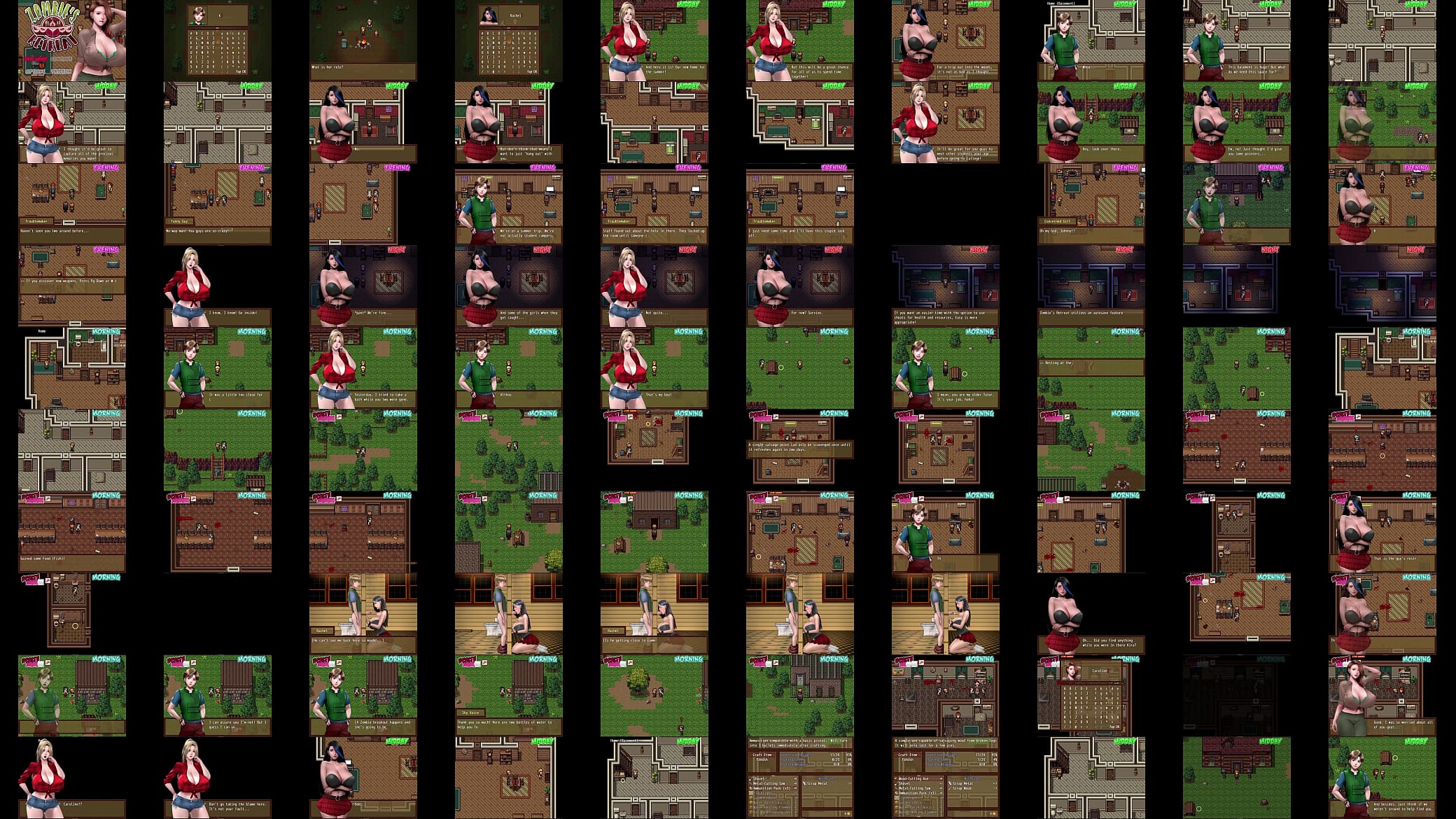 Sobrevivendo um apocalise zumbi com gostosas - Jogo hentai - Zombie&#039;s Retreat - Parte 1 预览图