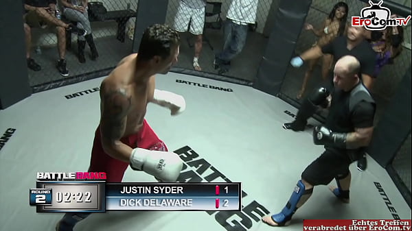 Skinny turkish brunette teen fucks in a boxing ring