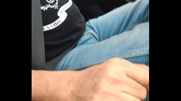 The taxi driver when I got in I noticed quickly that he was accommodating the package and that heated me up and I recorded it