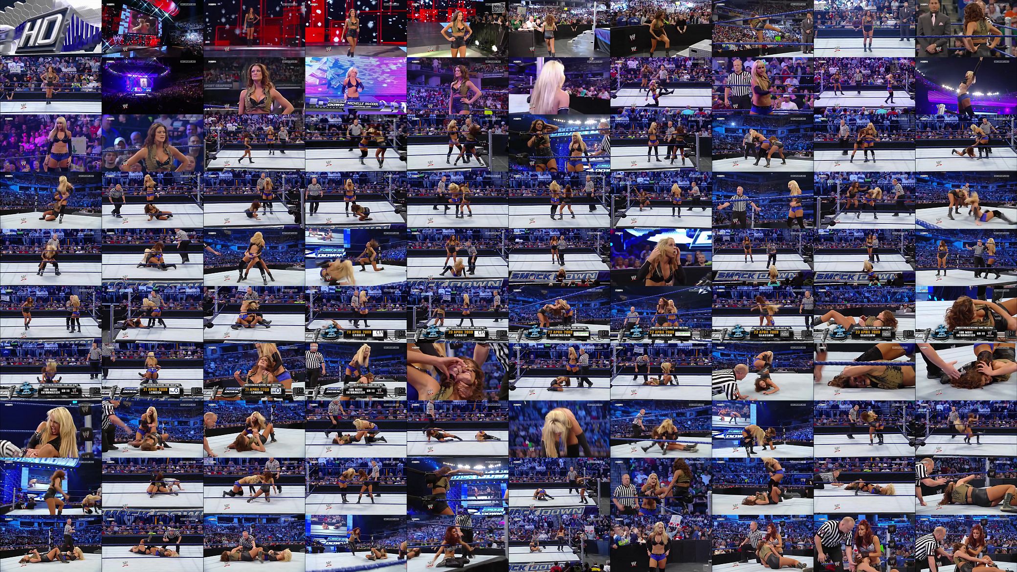 Eve Torres vs Michelle McCool. Smackdown 2009. 预览图