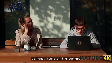 MATURE4K. He was a Virgin, but this MILF turned him on immediately