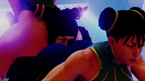 Street fighter chunli cammy ass sandwich juri