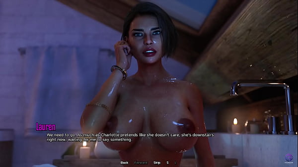 GamingAnurag - Touching My Horny Stepmom's Pussy While Bathing Together - 3D Hentai Anima Porn - Life in Santa County