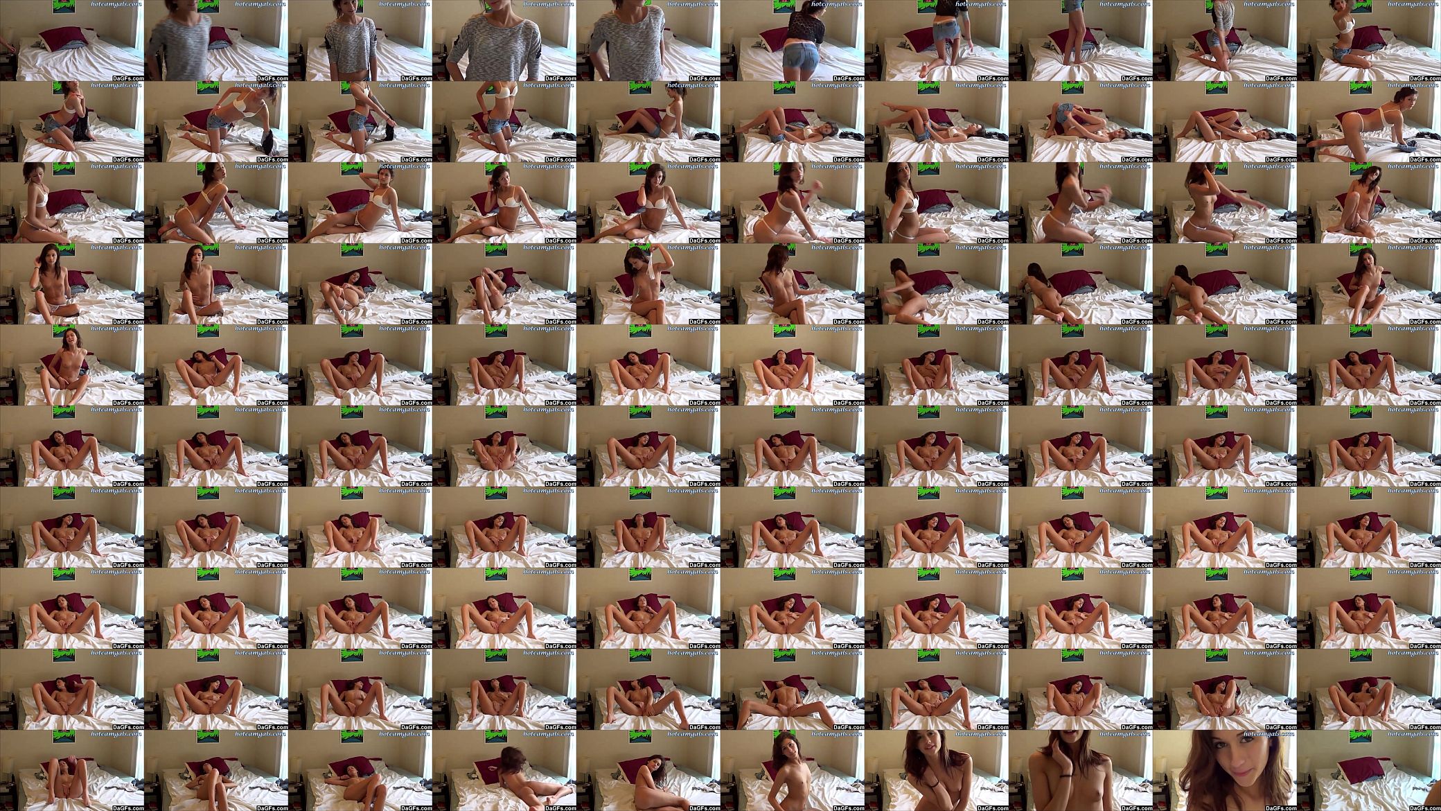 Amateur Teen Strips And Masturbates For Webcam Video 预览图