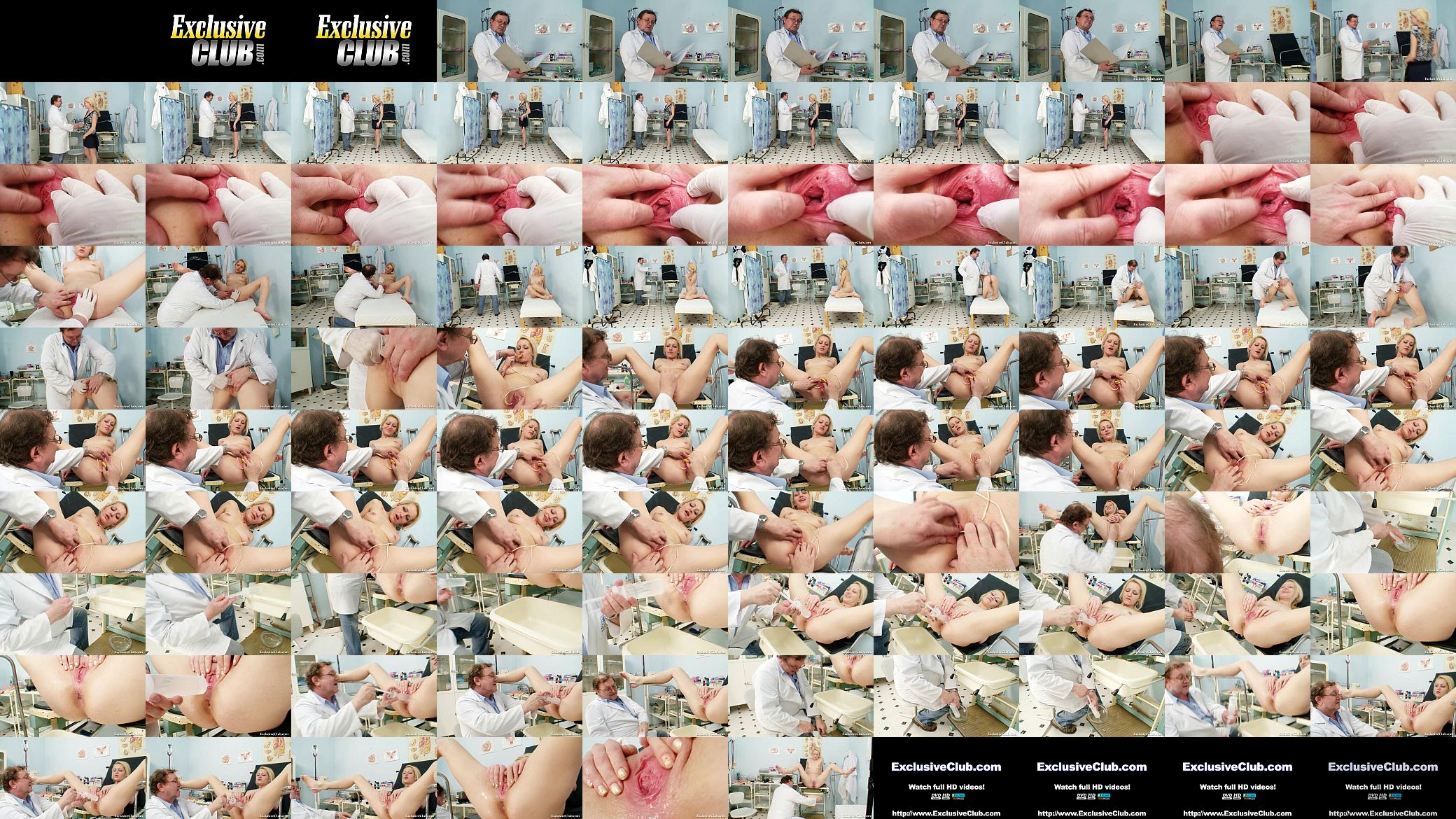 Blond nurse bitch gets perverted on gynchair 预览图