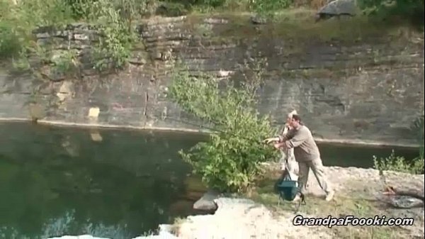 Download Video - Mature couple having fun in nature