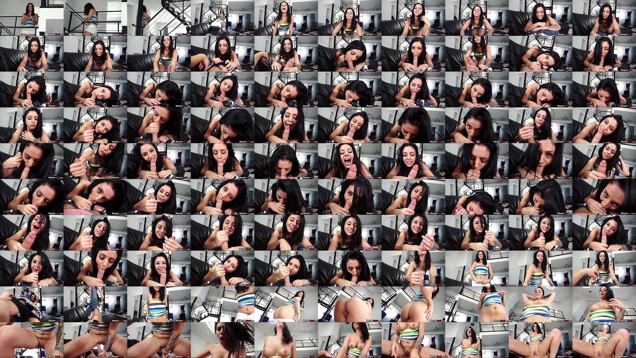 Dark haired teen gets it in her butt featuring Madelyn Monroe 1 预览图
