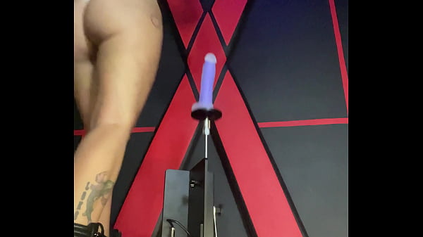 Fucking my sex machine in a punish dungeon