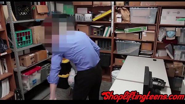 Plump teen gets fucked and spanked for shoplifting