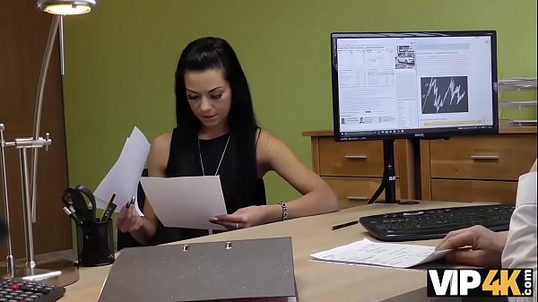 Download Video - VIP4K&period; Skinny brunette passes real sex casting at loan agency