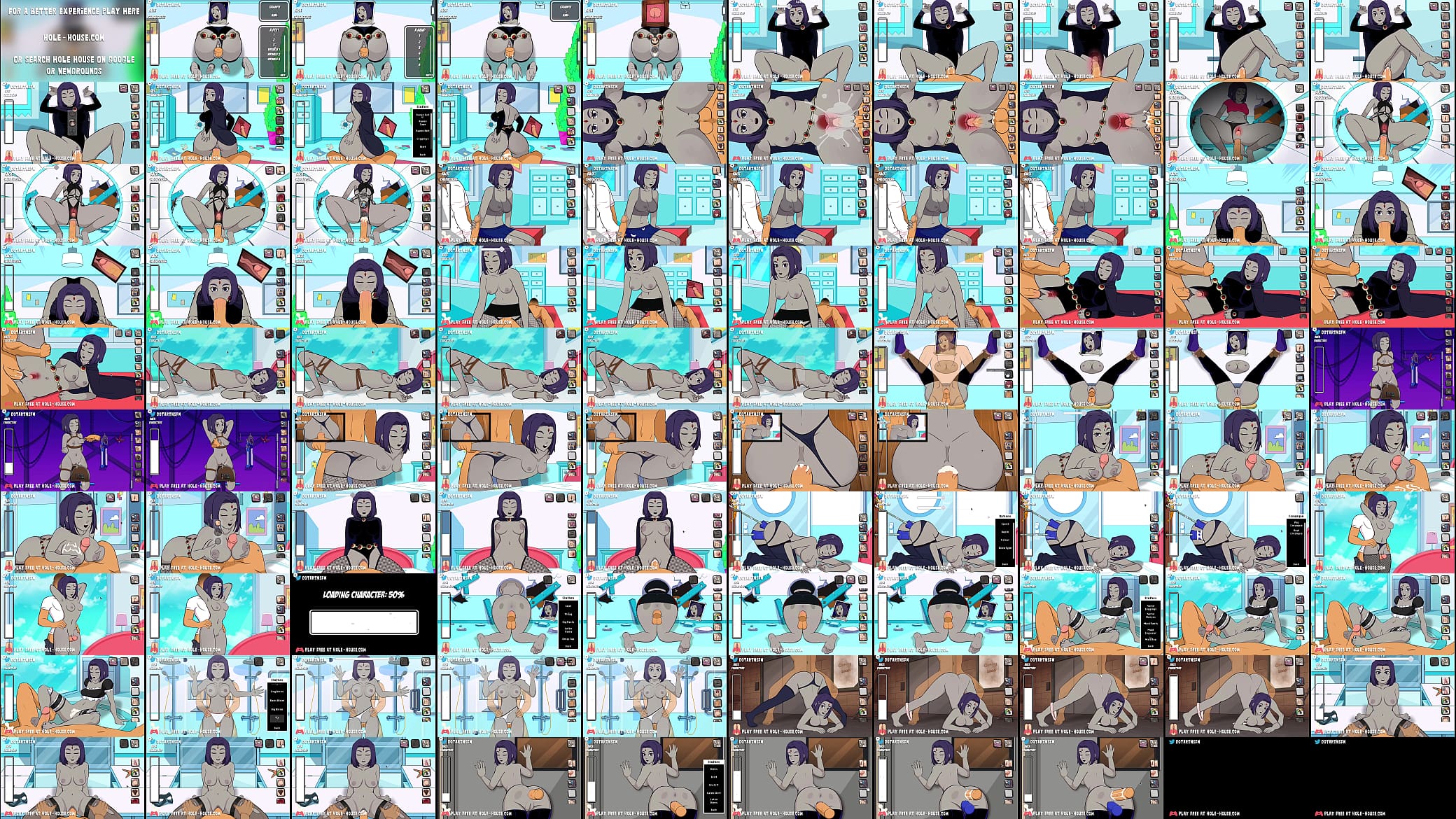 Raven Full Scene Creampie Compliation Moaning Orgasms - Hole House Game [Rule 34, Hentai, Cartoon] 预览图