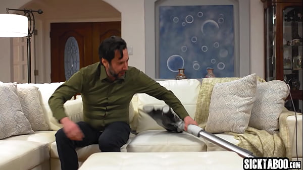 Old vacuum cleaner sucks it perfectly but Lauren Phillips has a wet pussy