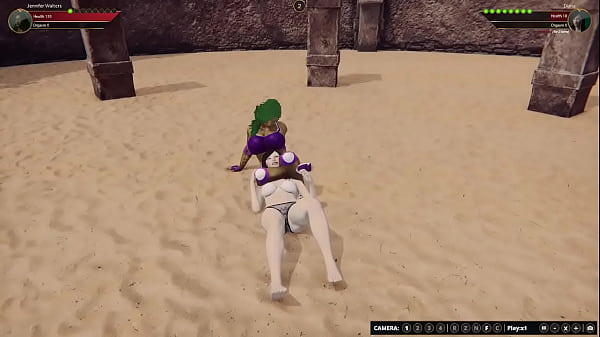 Jennifer Walters VS Diana (Naked Fighter 3D)