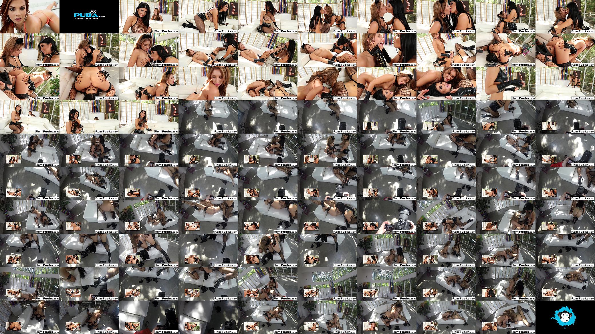 Halloween dress up lesbians Romi Rain &amp; Addison 预览图