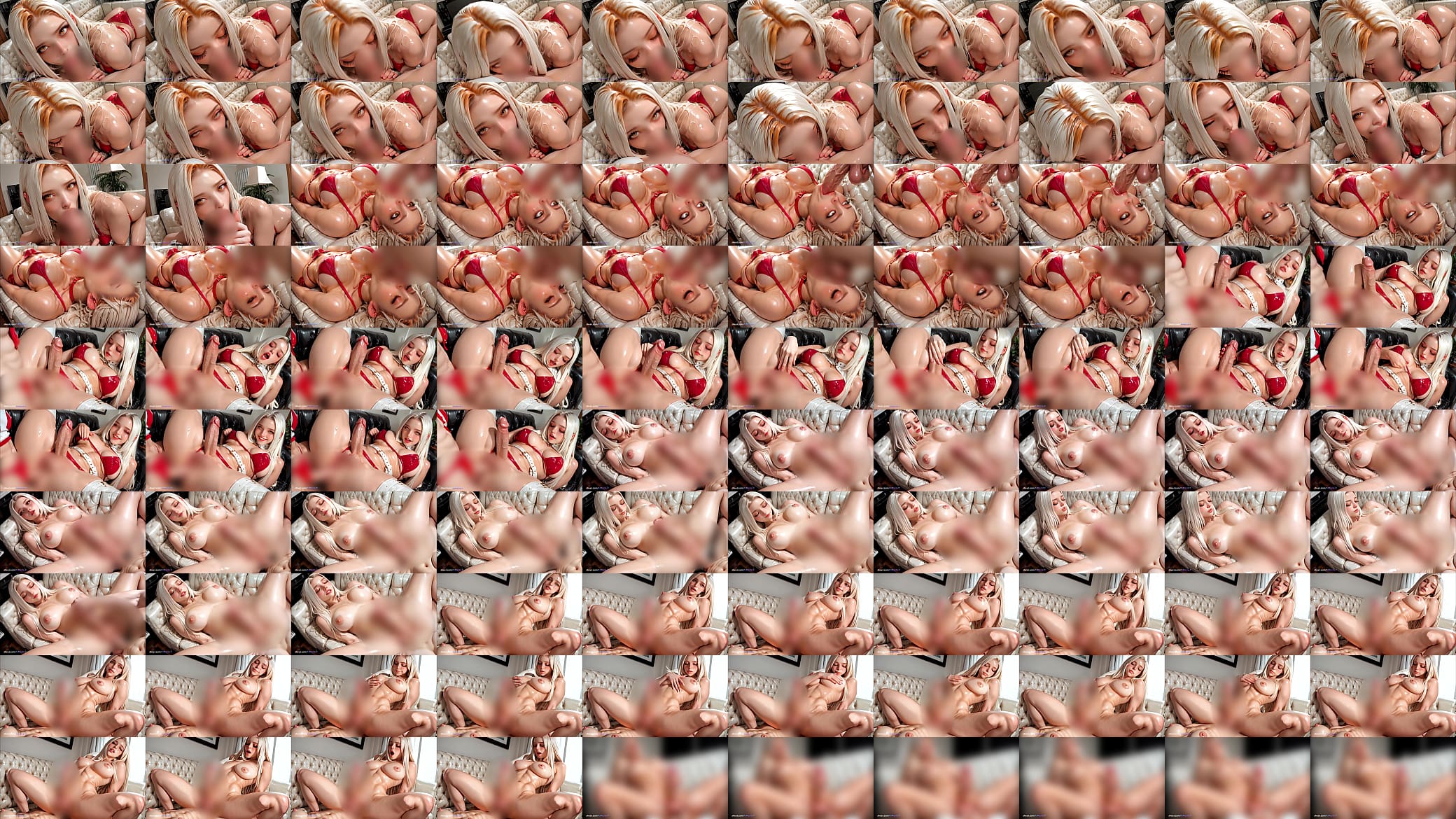 Sexy Shemale with Big Boobs Trans Loves a Huge Cock - Ai Generated 预览图