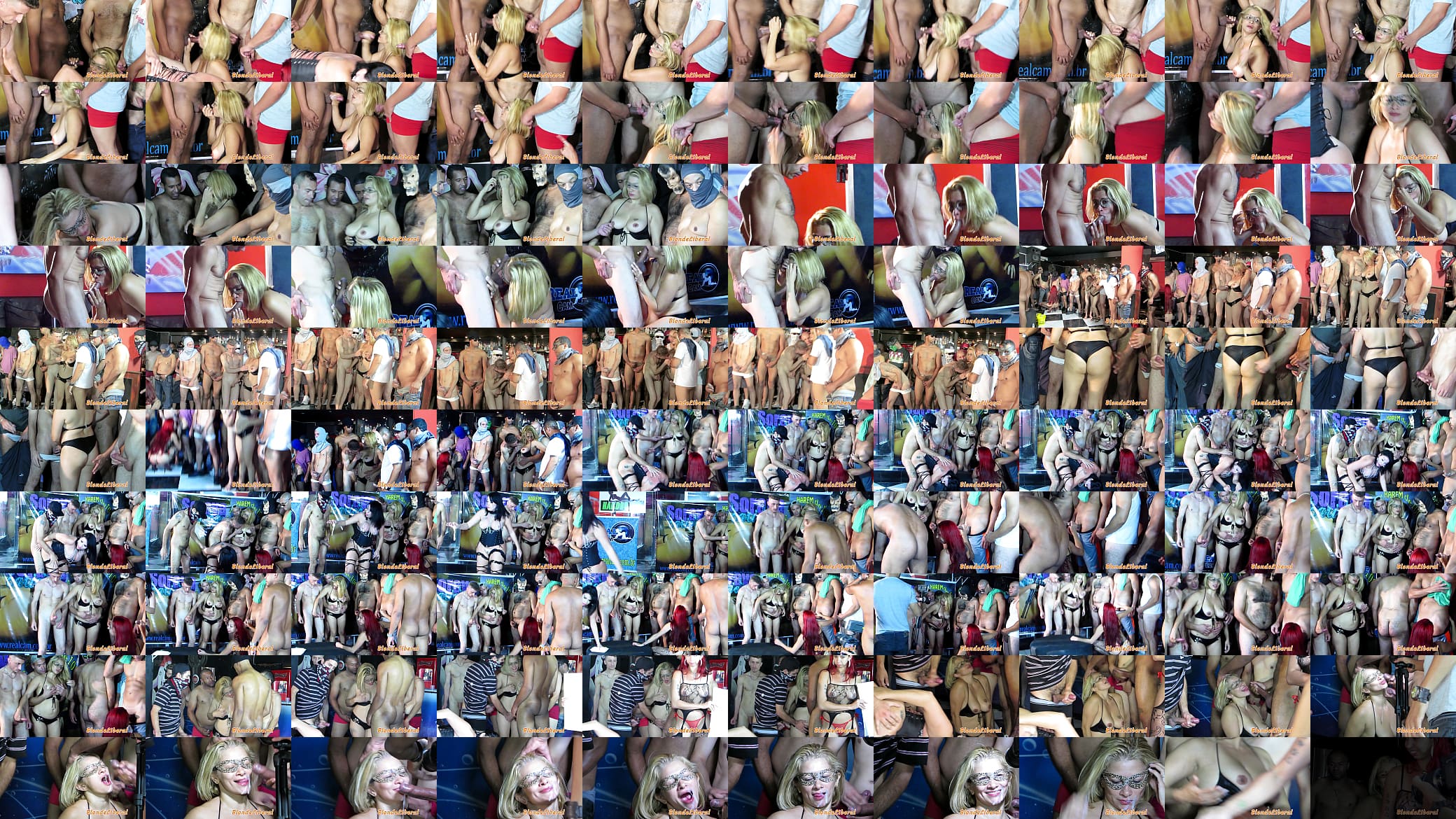BlondeLiberal - Eu como chupadora auxiliar no gangbang, Soraya Carioca e Seu Har&eacute;m de 100. 预览图