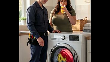 巨乳でグラマーな熟女が技術者のペニスに跨がる - AI生成コンテンツ