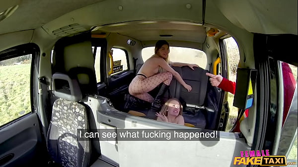 Female Fake Taxi - Two rival sluts PUSSY STACK and both get CREAMPIED