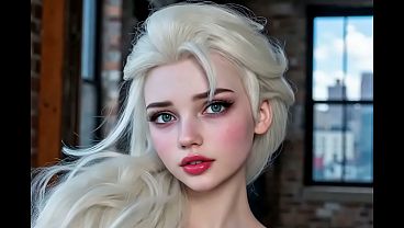 Stunning Blonde Elsa - AI Generated