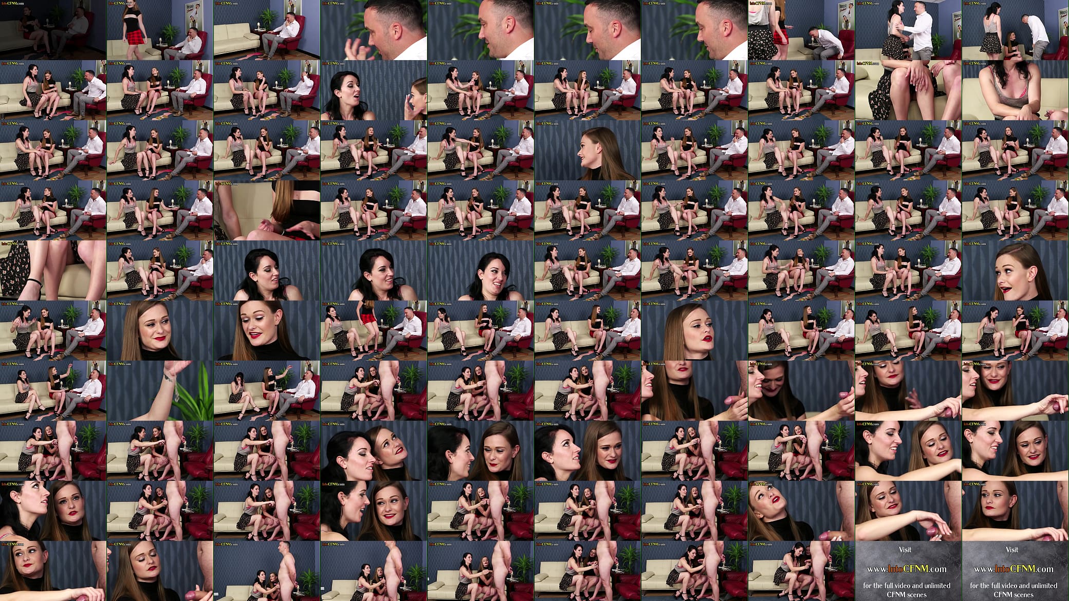 CFNM amateur femdom 3some HJ by classy dirty talking babes 预览图