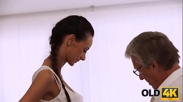 Download Video - OLD4K&period; She can't control herself with her older boss