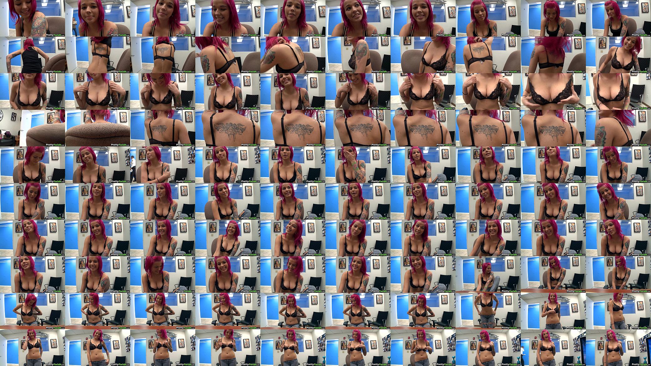 Girl with pink hair porno gets a facial 1 2.1 预览图