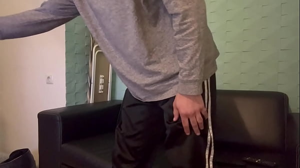 Big tits camgirl casting turns into blowjob and cum in mouth