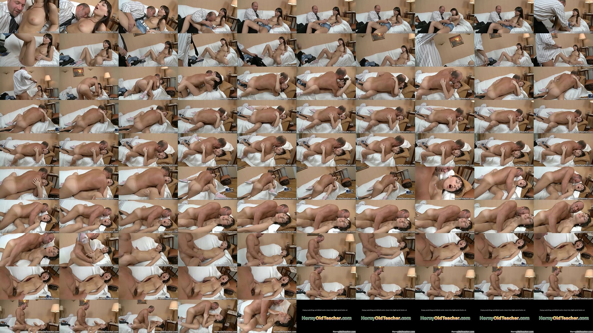 Amazing slender brunette babe takes 预览图