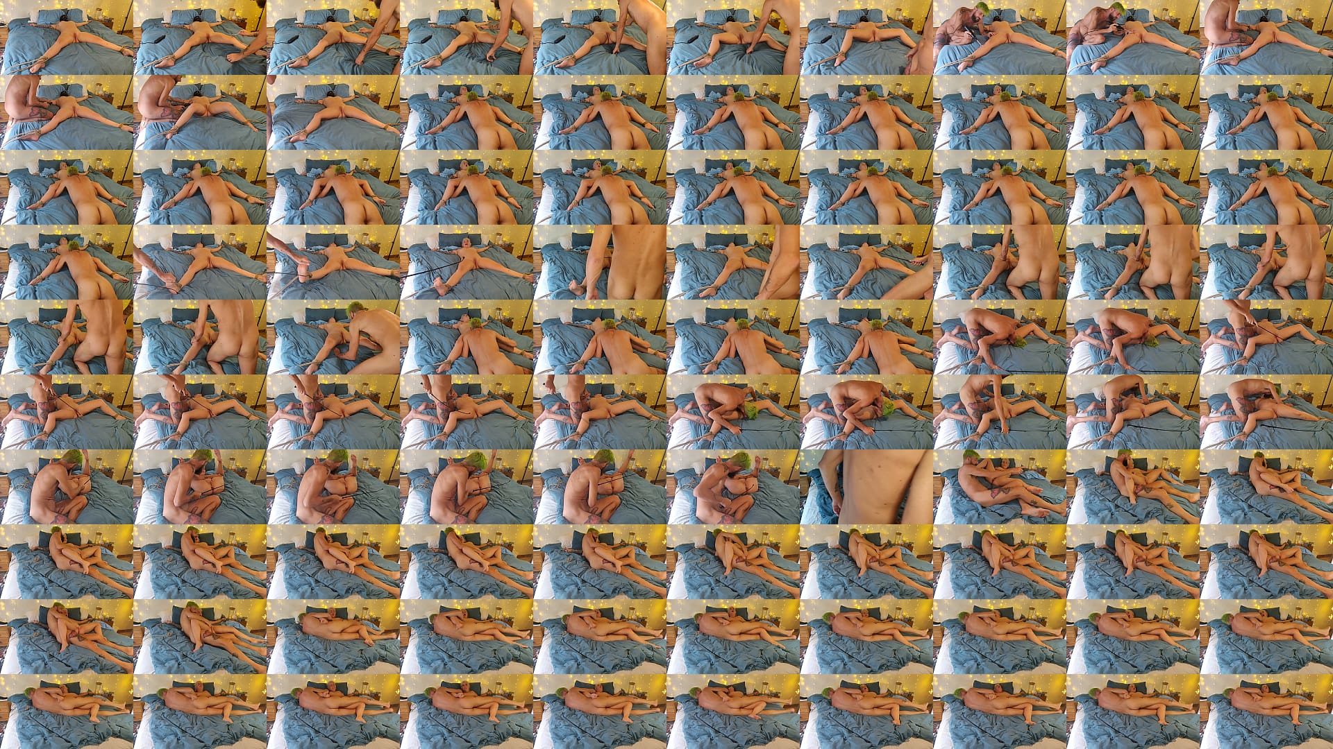 I tied up my slutty wife to the bed with ropes and hard fuck 预览图