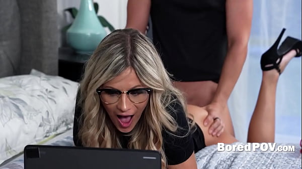 Railing Writer Stepmom While She Writes Her Master Piece | BoredPOV