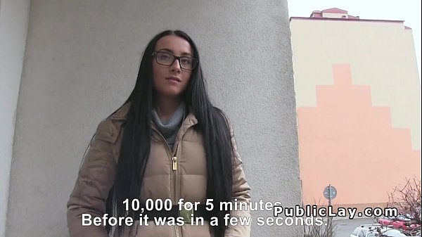 Amateur flashes small tits in public