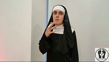 ATONE FOR SINS SUCKING A DICK - THE HORNY NUN COMPLETE MOVIE