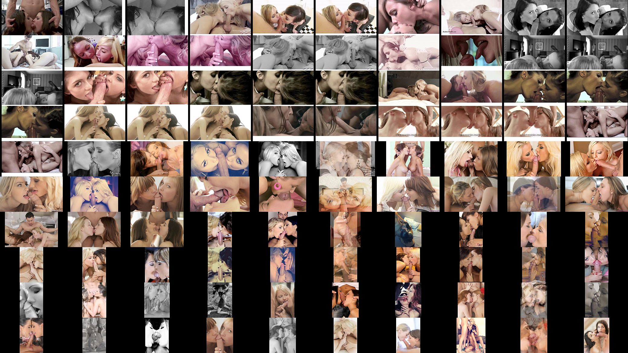 Dueling Harmonicas Double Blowjob Animated GIF Compilation 预览图
