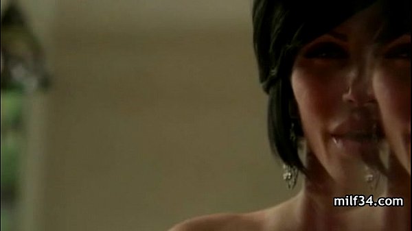 Horny big tit MILF gives a hot blowjob