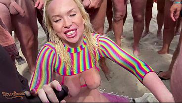 Blonde Babe Vera Jarw Gets Her Mouth Fucked By Big Dicks!