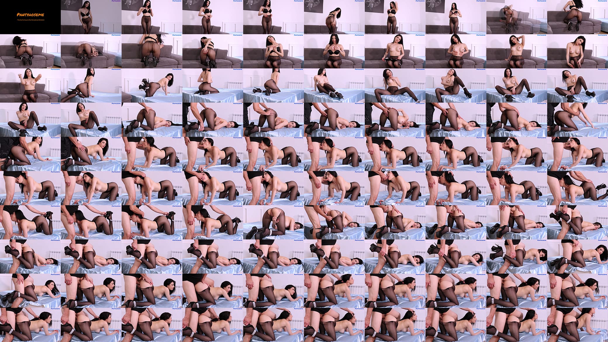 Sexy Latin Babe Emily Pink Pounded in Her Black Pantyhose and Heels 预览图