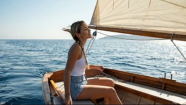 beautiful young blonde Argentinian girl sails along the coast and meets a millionaire on a luxurious yacht - porn in Spanish - audio in Spanish - ai porn