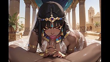 歴史上のAIパロディにおけるクレオパトラとシーザーのセックスゲーム