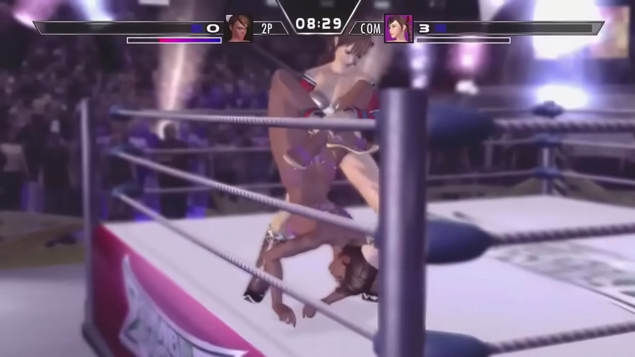 Rumble Roses XX Anesthesia Dominated by Aigle for 10 Minutes