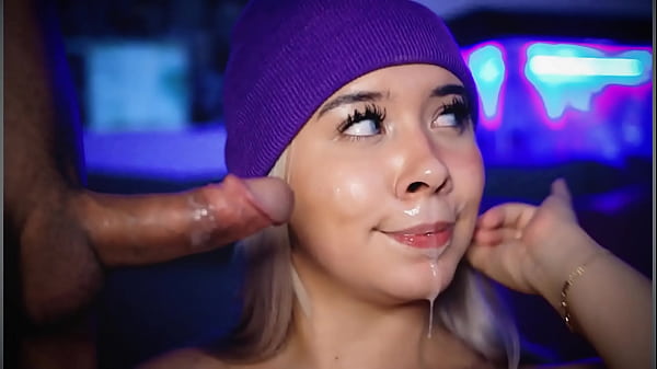 Blonde with a face of hot cum keeps suckin...