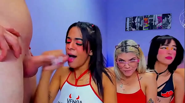 sluts lined up to suck, they are experts in deep throating